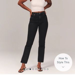 Curve Love Extra High Rise Straight Ankle Jeans